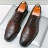 Британия Джентльмен Оксфорды Мужские На шнуровке Пэчворк Лакированная кожа Платье Повседневная обувь Свадебное платье Деловая обувь для выпускного вечера