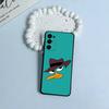 Черный мягкий силиконовый чехол для телефона P-Perry The P-Platypus для Samsung S25, S24, S21, S22, S23, S30, Ultra, S20, Plus, FE, Lite