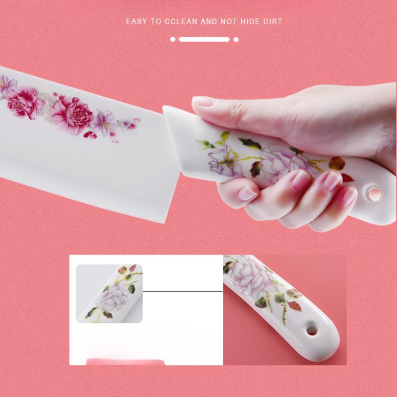 Керамический нож для фруктов Rose для кухни, нож шеф-повара с ножнами, универсальный инструмент для нарезки и приготовления пищи для овощей, нержавеющий циркониевый