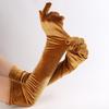 Full Finger Velvet Long Gloves 53cm Party Mittens Party Supplies Women's Fluffy Gloves  Party