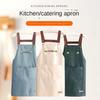 Маслостойкие кухонные фартуки с большим карманом, фартуки для готовки, новая рабочая одежда