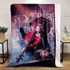 "Rock Cellist Concert Scene" for all seasons blanket lunch break throw gift