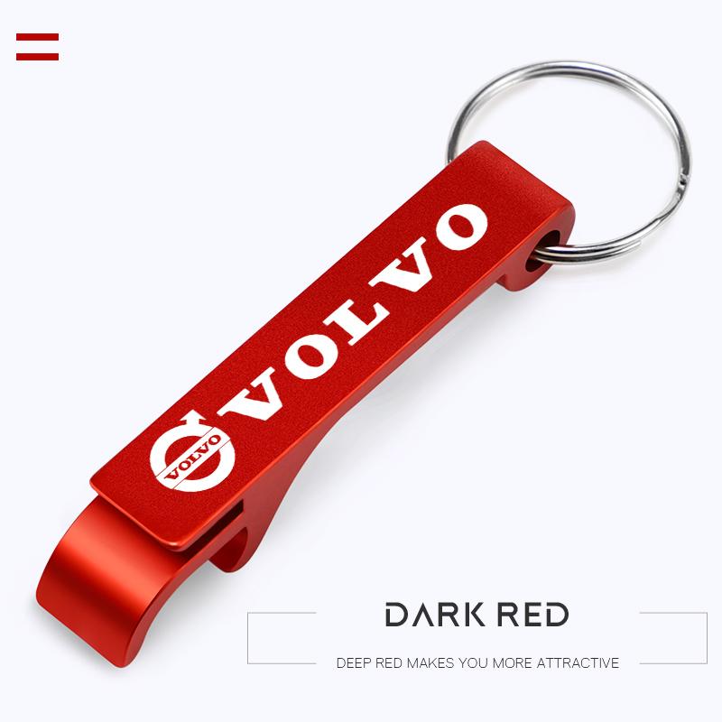 1Pcs Portable Beer Bottle Opener Key Chain Accessories For Volvo XC90 V90 V60 XC60 V40 S80 S60 S90 C40 XC40 V70 XC70 C30 C70