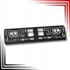 Universal Black PP/PS License Plate Frame with 20mm Strip