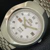 ОРИГИНАЛЬНЫЕ ВИНТАЖНЫЕ ЯПОНСКИЕ МУЖСКИЕ АВТОМАТИЧЕСКИЕ ЧАСЫ ORIENT CRYSTAL с белым циферблатом a706311-1