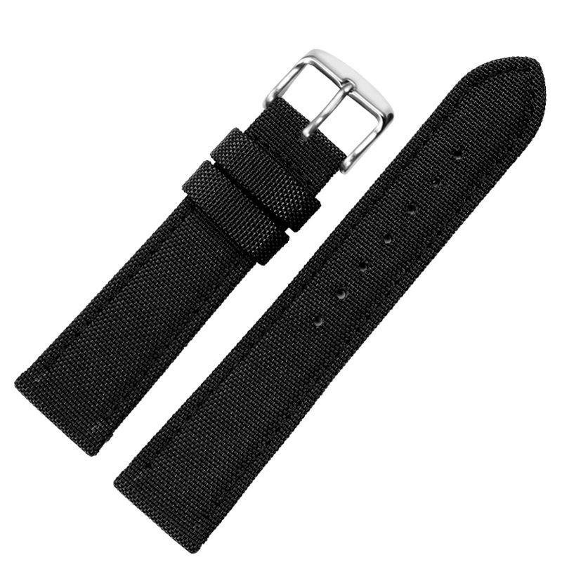 18 мм 20 мм 22 мм Универсальный ремешок из нейлона и холста, водонепроницаемый ремешок для смарт-часов Casio Longines Citizen Tissot Seiko 19 мм 21 мм 23 мм 24 мм