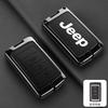 Metal Leather Car Remote Key Case Cover Shell For Jeep Grand Cherokee Wagoneer Obsidian II 2021 2022 2023 Keychain Accessories ALZ1
