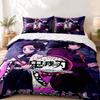 Akaza Demon Slayer Custom Name 3pc Set Perfect for Bedroom Use Comfortable Bedding Set Includes a Duvet Cover and Two Pillowcases Ideal Birthday or Ch