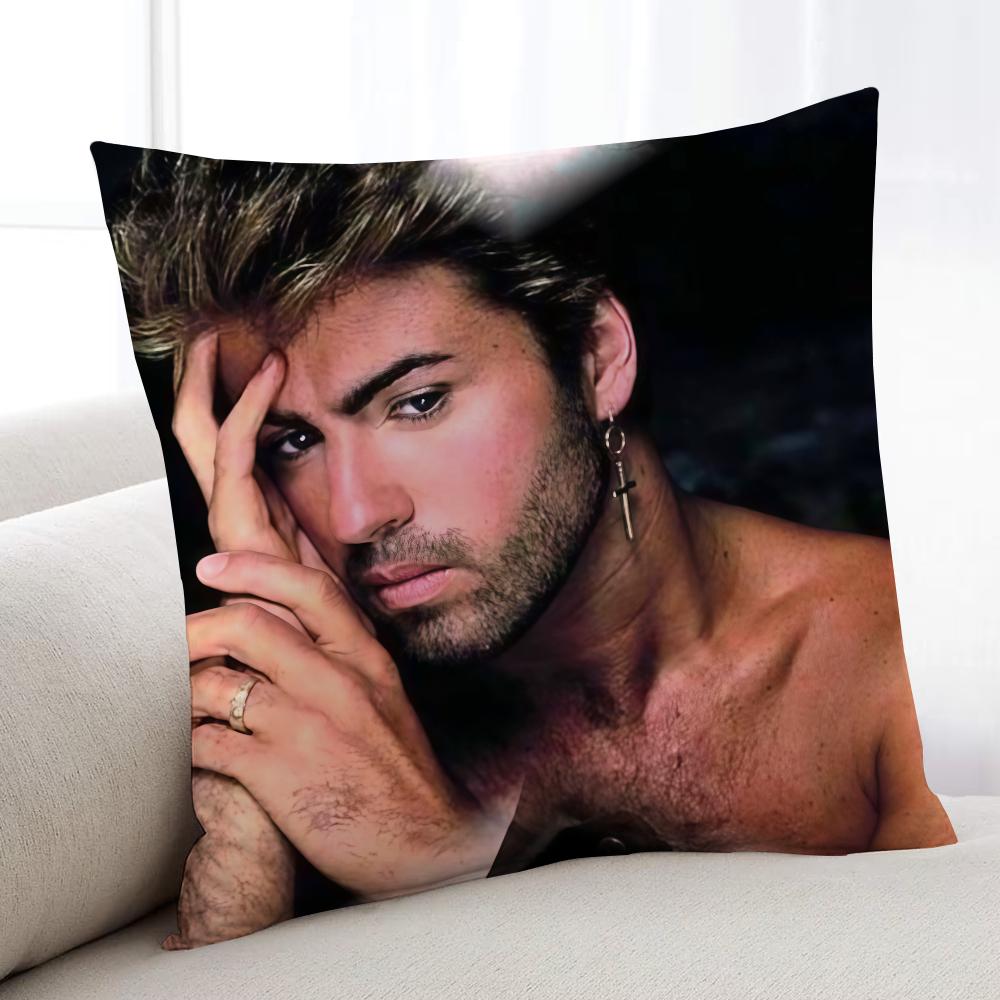 Singer GGeorge MMichael cushion cover Home Bedding Sofa living Room pillowcase Simple Soft Skin Cushion Cover Party Gift