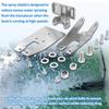 0101200611 Heavy Duty Transom Mount with Spray Sheild Compatible with Garmin Echo, GPSMAP, GT 4pin, 8pin, 12pin Transducer