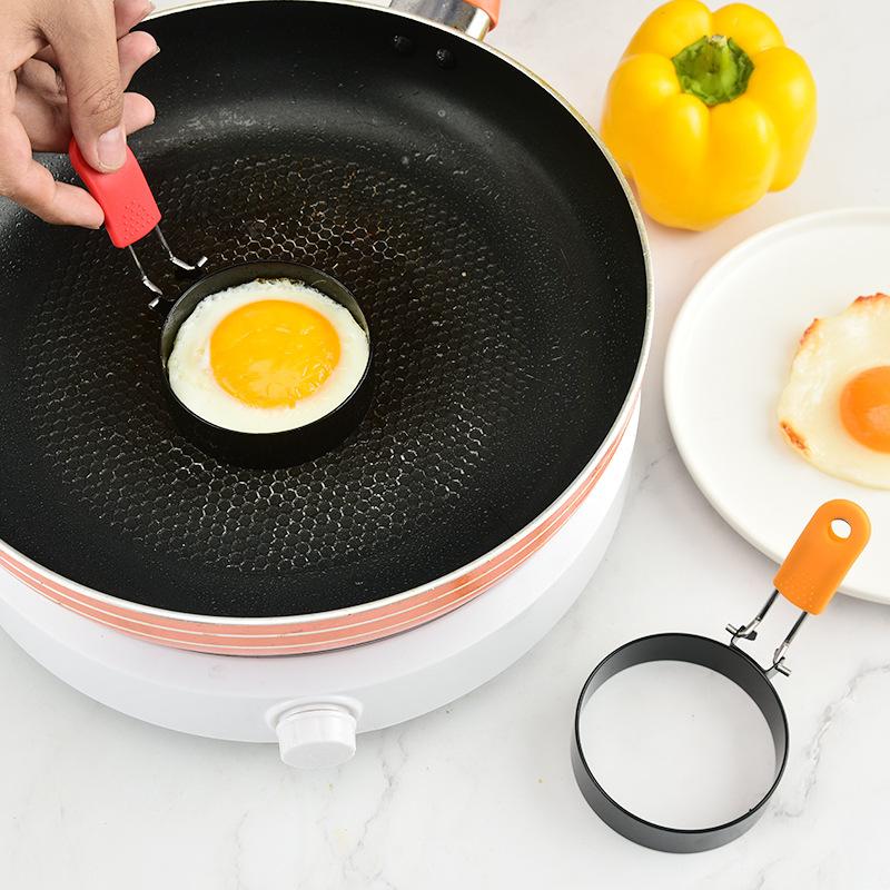 Stainless Steel Egg Ring Pancake Mold Non Stick Thick Round Shape for Breakfast Cooking Burger Patty Maker Kitchen Tool