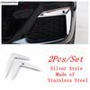 Front Fog Light Lamp Eyelid Eyebrow Bumper Corner Strip Decor Cover Trim Accessories For BMW 5 Series G30 525i 530i 2017 -
