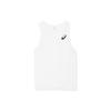 Logo Print Round Neck Sleeveless Running Vest Men Tops White XT1038-01