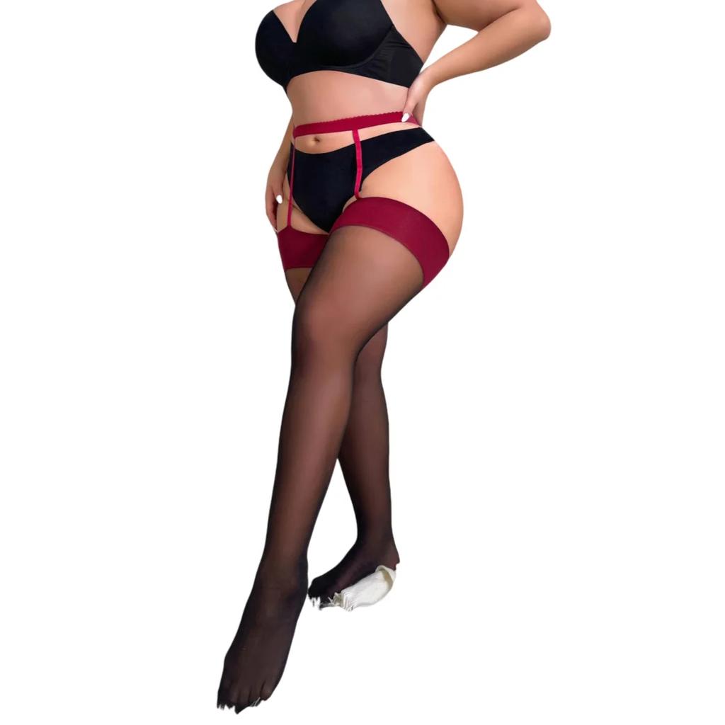 50-120 кг чулки с подвязками для женщин больших размеров горячие сексуальные колготки больших размеров сетчатые черные колготки до бедра XXXXXL