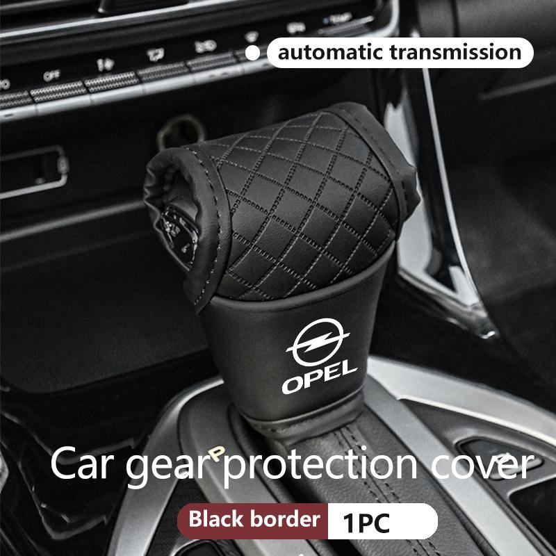 AAIK1 Car Shift Handle Cover Leather Non-slip Gear Sheath Decoration For Opel Meriva Mokka Grandland Vectra Zafira Vivaro Antara