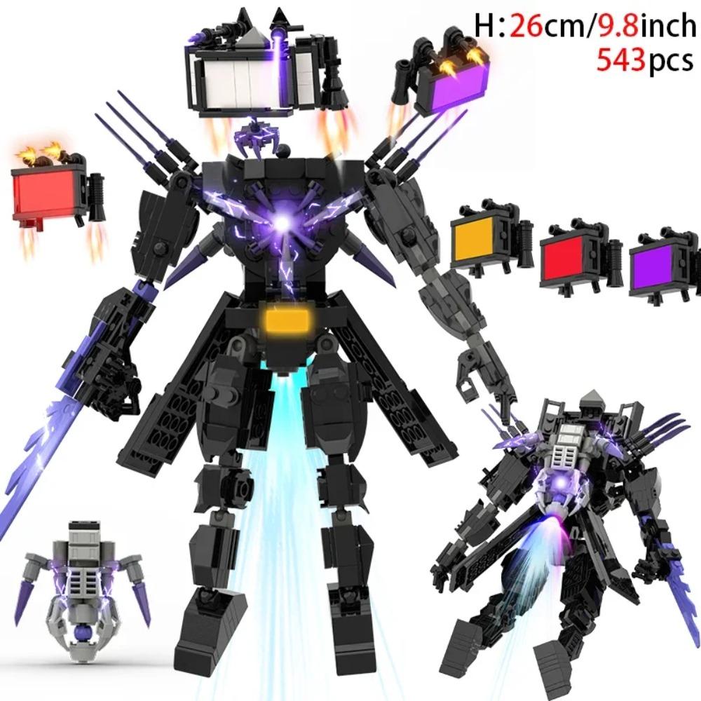 Moc Skibidi Toilet Figures Model Blocks Titan Cameraman Speakerman Construction Toys Party Halloween Decoration Boys Gifts