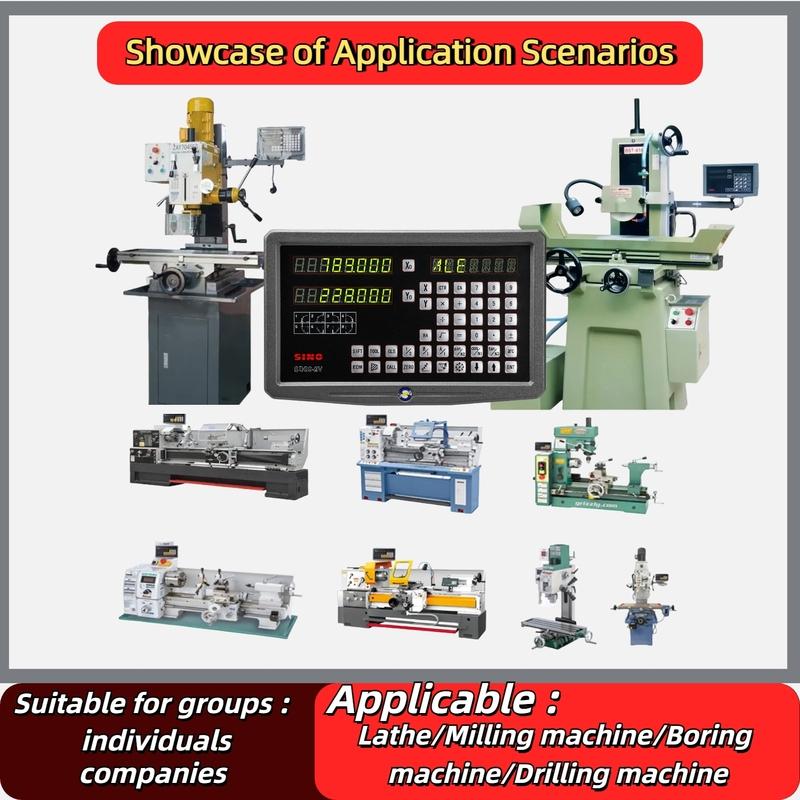 SINO SDS6-2V Dro 2 Axis Digital Readout Display TTL Signal 100V to 240V for Lathe Milling CNC Boring Machines