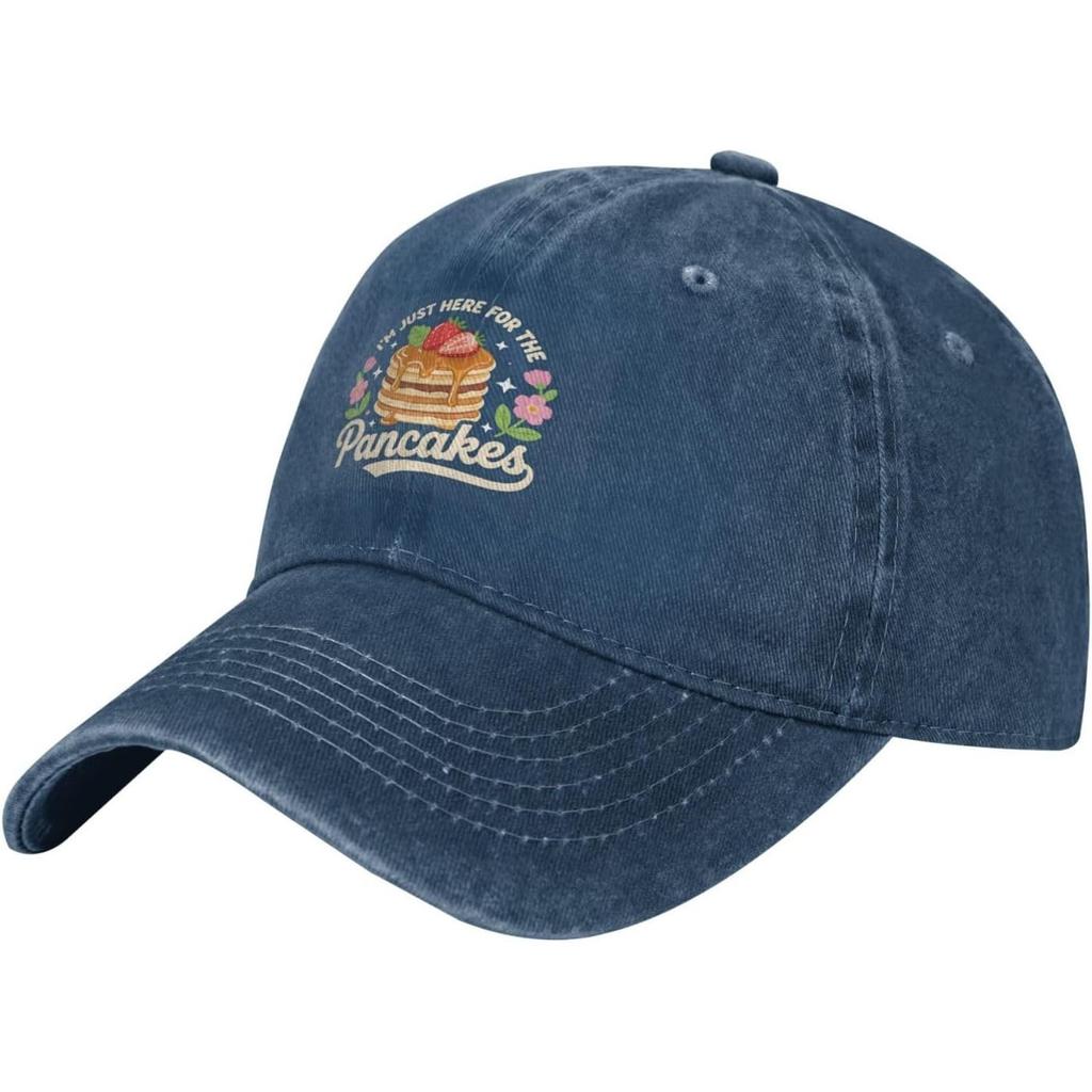 Pancakes Baseball Cap Washed Cotton Dad Hat Streetwear Casual Adjustable Cap