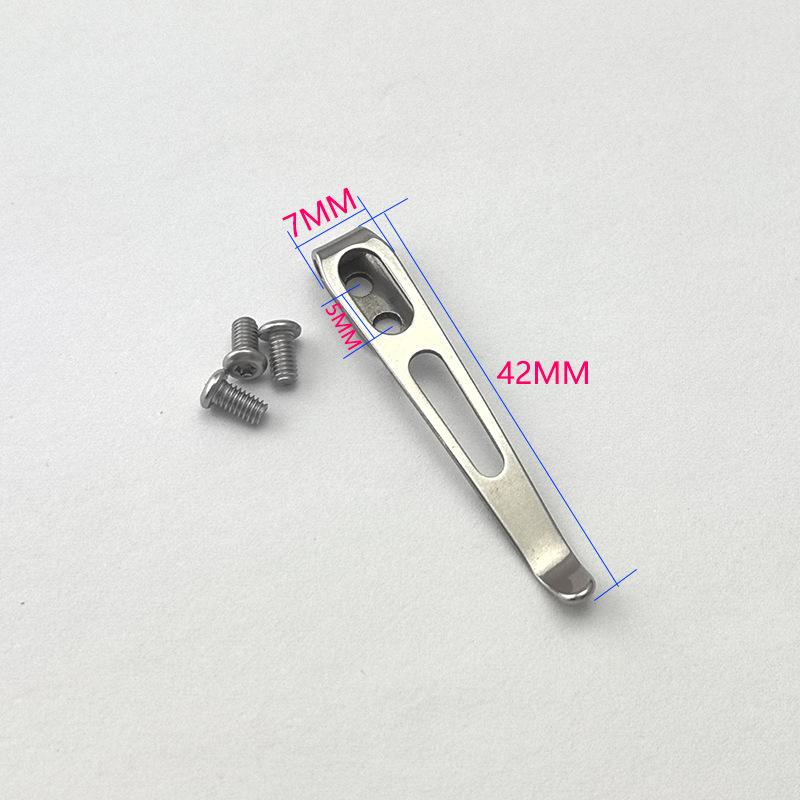 Зажим для задней части из нержавеющей стали для складного карманного ножа, инструмент для самостоятельного изготовления, аксессуары для самостоятельного изготовления, зажим для задней части, держатель для складного ножа