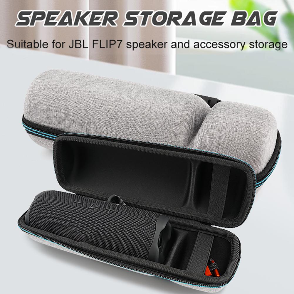 Hard Travel Case for JBL Flip 7 Flip 6 Flip 5 Shockproof Wireless Speaker Bag with Handle Hard Carrying Case Speaker Accessories