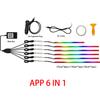 22in1 Symphony Car Ambient Light RGB 213 Color Universal Car Interior led strip acrylic Backlight Guide Symphony Atmosphere lamp
