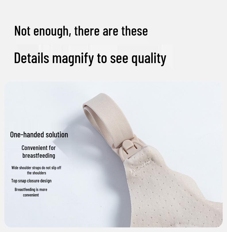 Дышащий хлопковый бюстгальтер для кормления в стиле майки - Против переполнения и провисания, дородовое белье