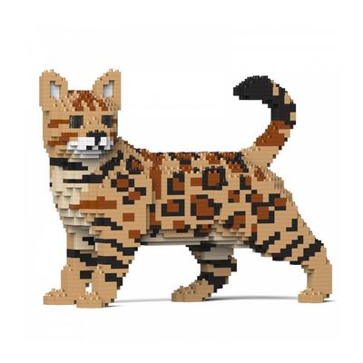 JEKCA cat lego, коричневый, популярные корейские игрушки