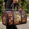 3D Gothic Stained Glass Print Halloween Gym Bag - Multi-functional Travel Bag