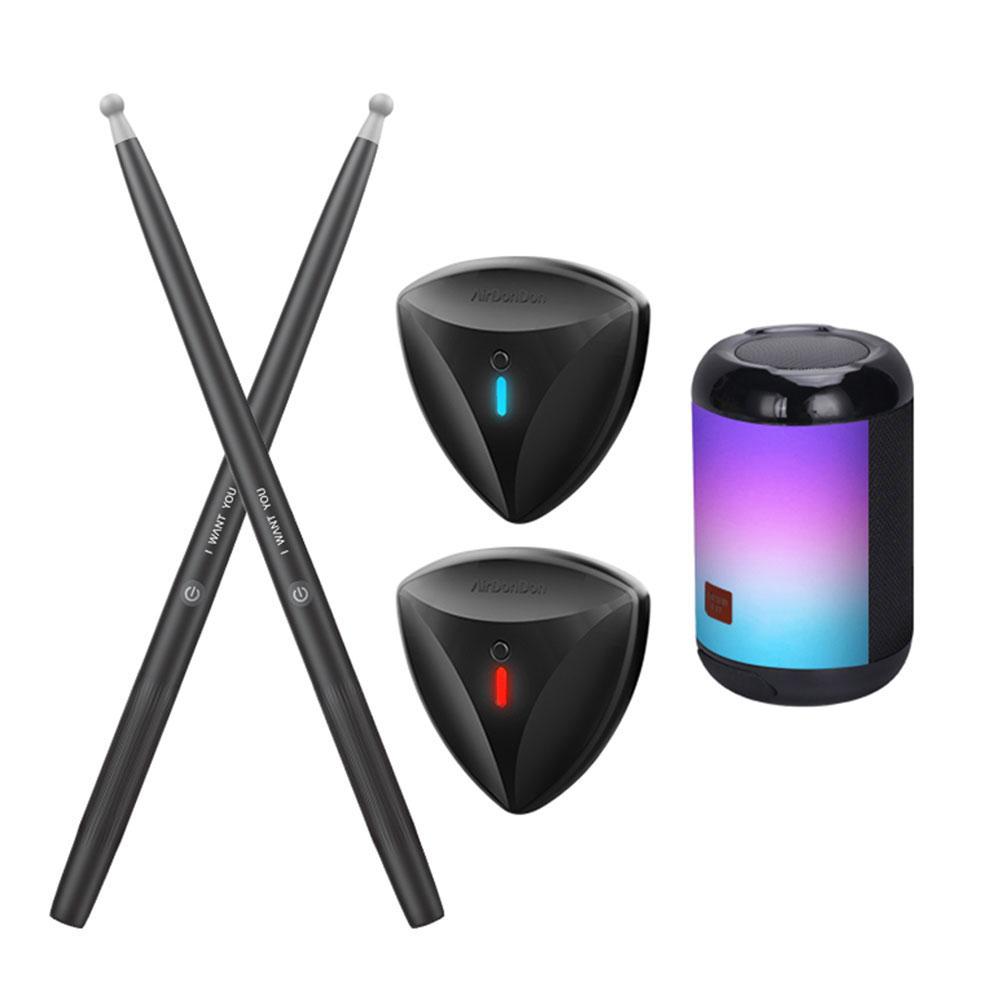BT Electric Air Drum Set Air Drum with Drumsticks Foot Pedals for Beginners Kids Children Adults Practice for Adults Kids Gift