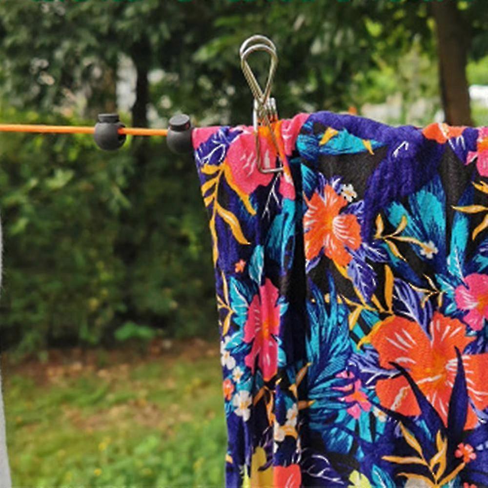 Retractable Washing Line Camping Portable 8m Travel Holiday Outdoor Laundry Line Clothes Airer For Bathroom, Laundry, Garden Or Travel