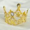 Детская корона принцессы, корона для девочек, день рождения, фестиваль, представление, круглая кристаллическая повязка на голову, детские аксессуары для волос для выступлений