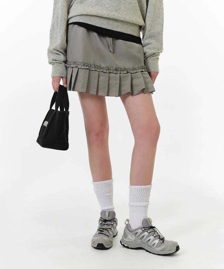 Grove Mei Layered Skirt (Grey)
