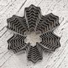 9-Piece 430 Stainless Steel Snowflake Cookie Cutter Set for Christmas Cookies, Biscuits, and Fondant Cakes