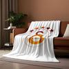 Red and Gold Emblem with Stars print blanket soft and cozy perfect for the living room bed sofa or a nap,gift