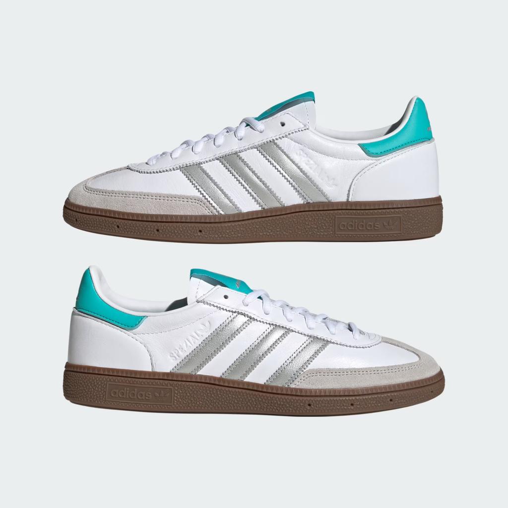 KJ1178 Mercedes AMG adidas Handball Spezial Cloud White Silver Metallic (Мужской)