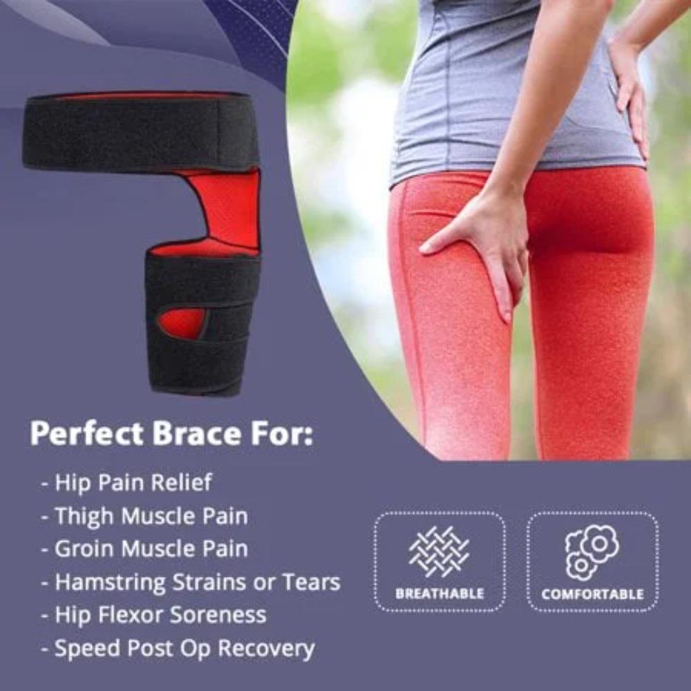 Sciatica Pain Relief - Hip Brace with Thigh Compression and Groin Support for Men & Women