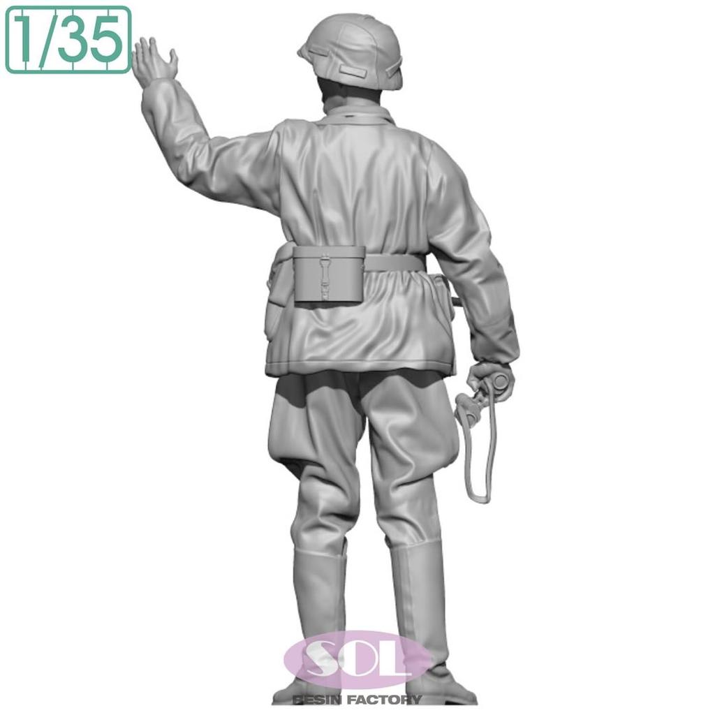 Solmodel 1/35 WWII German Anti-Tank Artillery Commander 3D Printer Kit MM898 (Human)
