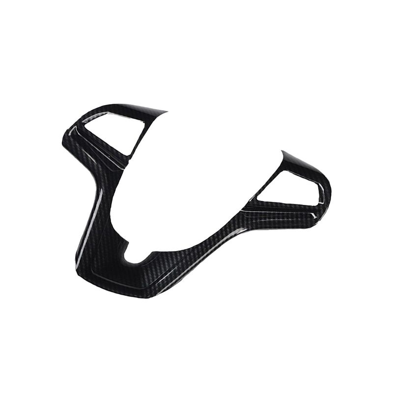 For Chevrolet Malibu 2012 2013 2014 2015 ABS Carbon Fiber Car Interior Steering Wheel Cover Button Trim Frame Decor Accessories