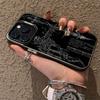 Ретро черно-белый загадочный узор чехол для телефона подходит для iPhone17 16 15 14 13 12 11Pro/Max/Plus противоударный и защищающий от падений