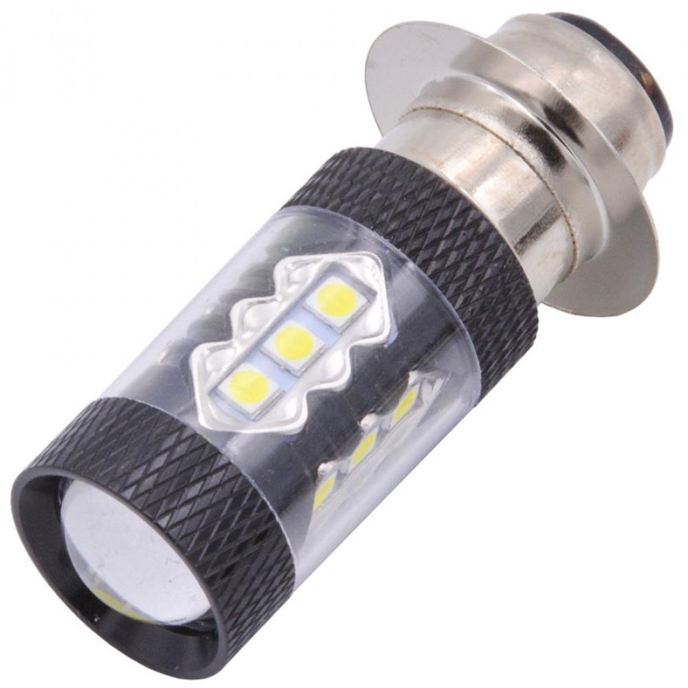 Пара светодиодных фар и противотуманных фар для мотоцикла, лампы, bulbs, проектор, 6500K, высокая мощность