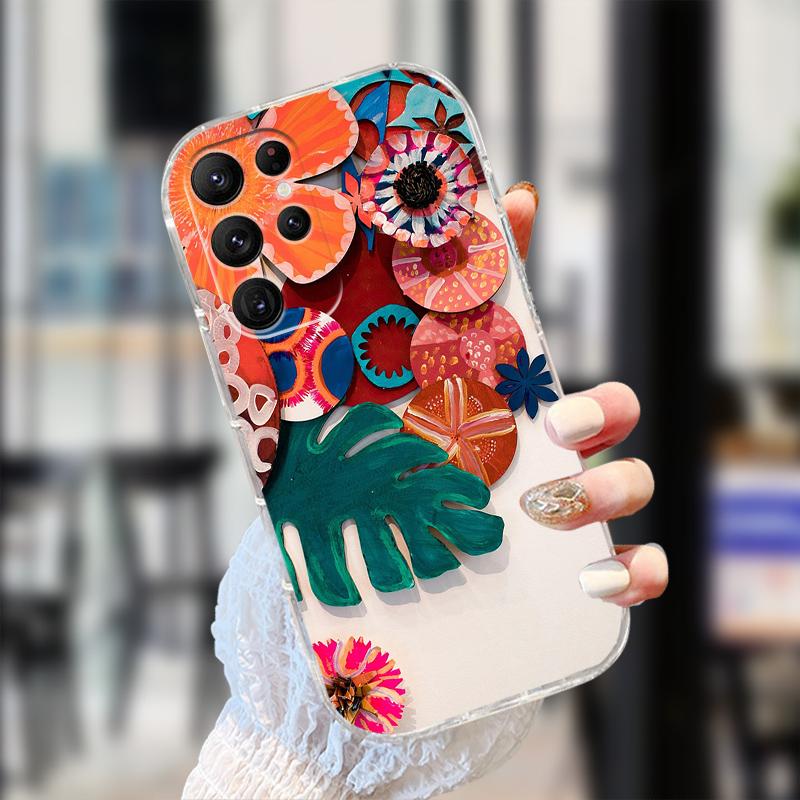 Прозрачный чехол для Samsung S25 S24 S23 S22 Ultra 5G Прозрачный Мягкий ТПУ Силиконовый Чехол для Телефона для Galaxy S22 5G Защитные Fundas