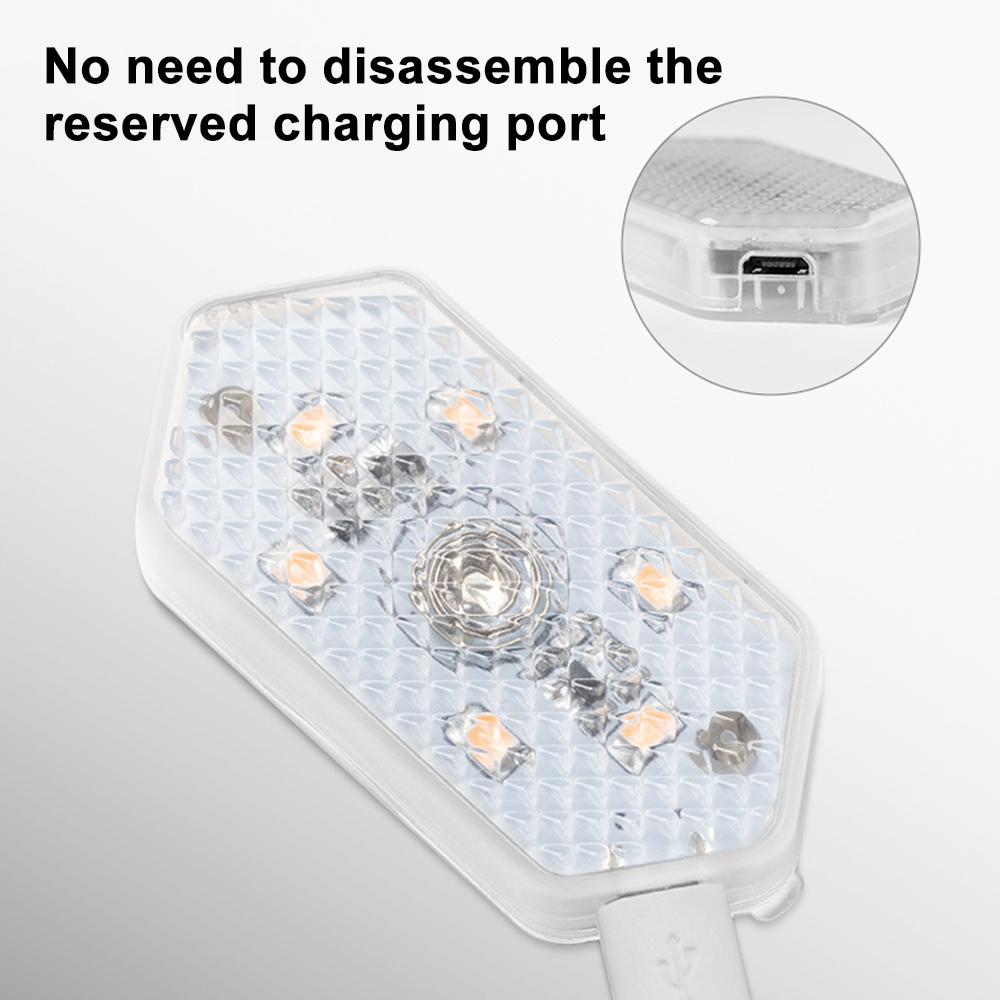 Многоцветные автомобильные фонари с магнитным присоской, беспроводные светодиодные сенсорные фонари, перезаряжаемые через USB, мини-лампы для чтения, аксессуары для салона автомобиля