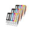 Compatible Canon Ink Cartridges 3 Sets of 6 Colors Cartridges for PIXUS and Individually and Includes a 370, 371, BCI-371XL, BCI-370XL