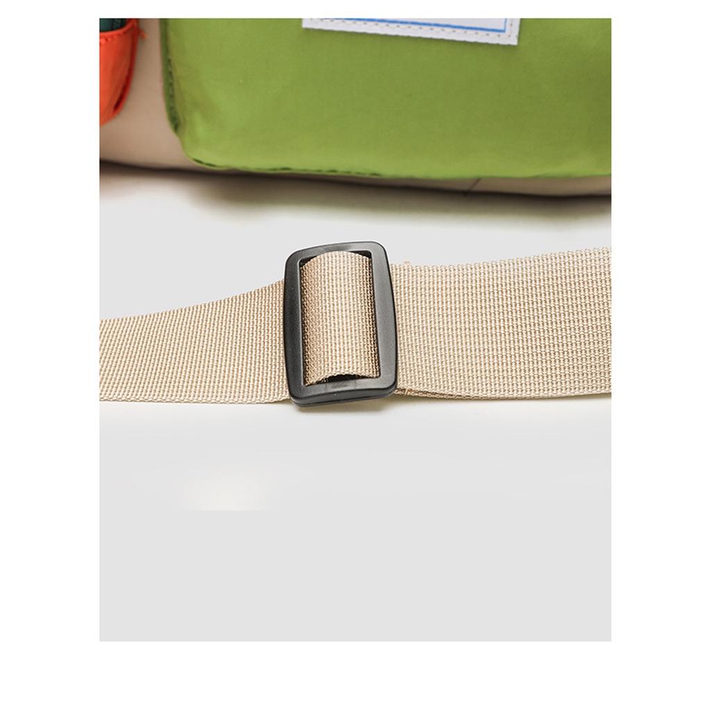 Japanese Dopamine Color Matching Messenger Bag Large Capacity 15.6-inch Dual-purpose Computer Bag Commuting Portable Shoulder Tablet Bag