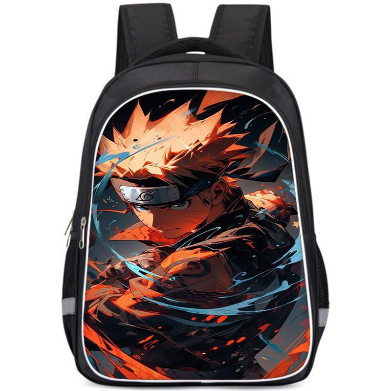 Стильный рюкзак Naruto из ткани Оксфорд, легкий и вместительный, школьная сумка для мальчиков и девочек