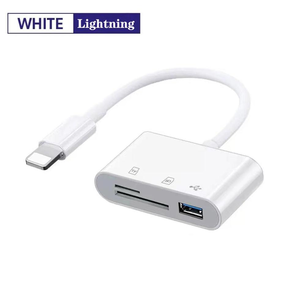 5-в-1 USB 3.0 Lightning Type C SD TF Картридер Адаптер для iPhone iPad MacBook Samsung Android Камер Других Устройств