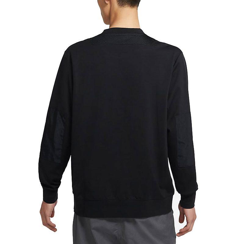 Nike Sweatshirts Men's Black Crew Neck Moderate Regular DA0070-010