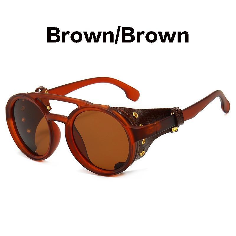 Винтажные круглые солнцезащитные очки в стиле ретро для мужчин и женщин, очки в стиле панк, готические солнцезащитные очки в стиле стимпанк ZPG