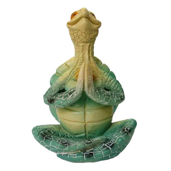 Йога Медитация Украшение Черепаха Сидящая Черепаха Фигурка Статуэтка Скульптура Животное В помещении