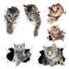 Creative 3D Cat Funny Body Scratch Masking Stickers Animal Shape Stickers Car Stickers Car Decoration Accessories